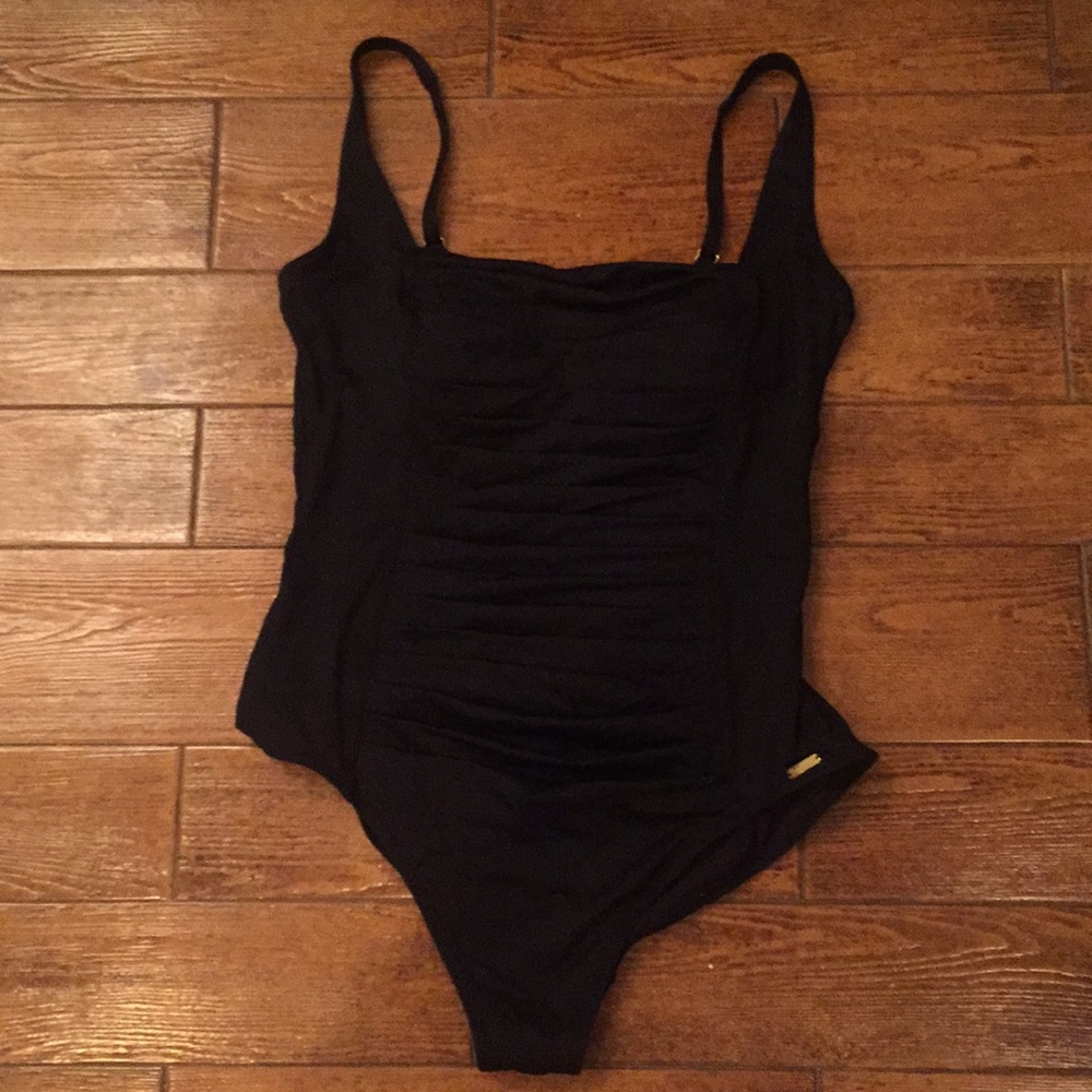 Calvin Klein Black women one piece bathing suit.